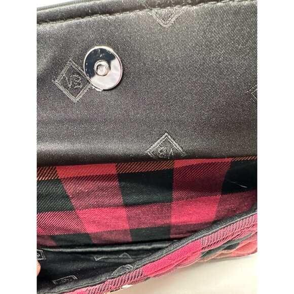 Vera Bradley Plaid Wristlet Wallet With Dual Zipper & Detachable Strap - Picture 8 of 12